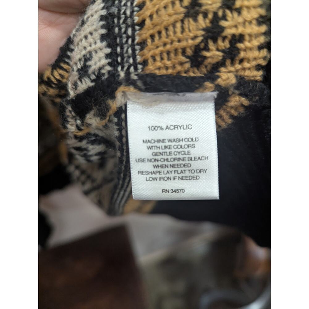 Rustic Pattered Neutral Colored Open Duster Lengt… - image 3